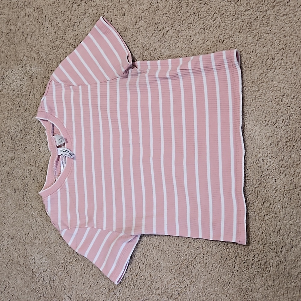 Pink striped shirt
